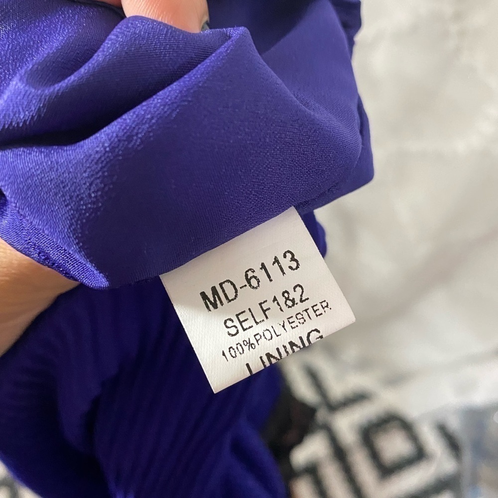 Minuet blue mini dress with Peter Pan collar size L - Picture 6 of 9